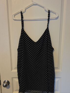 torrid Black & White Polka Dot V‑Neck Sophie Cami